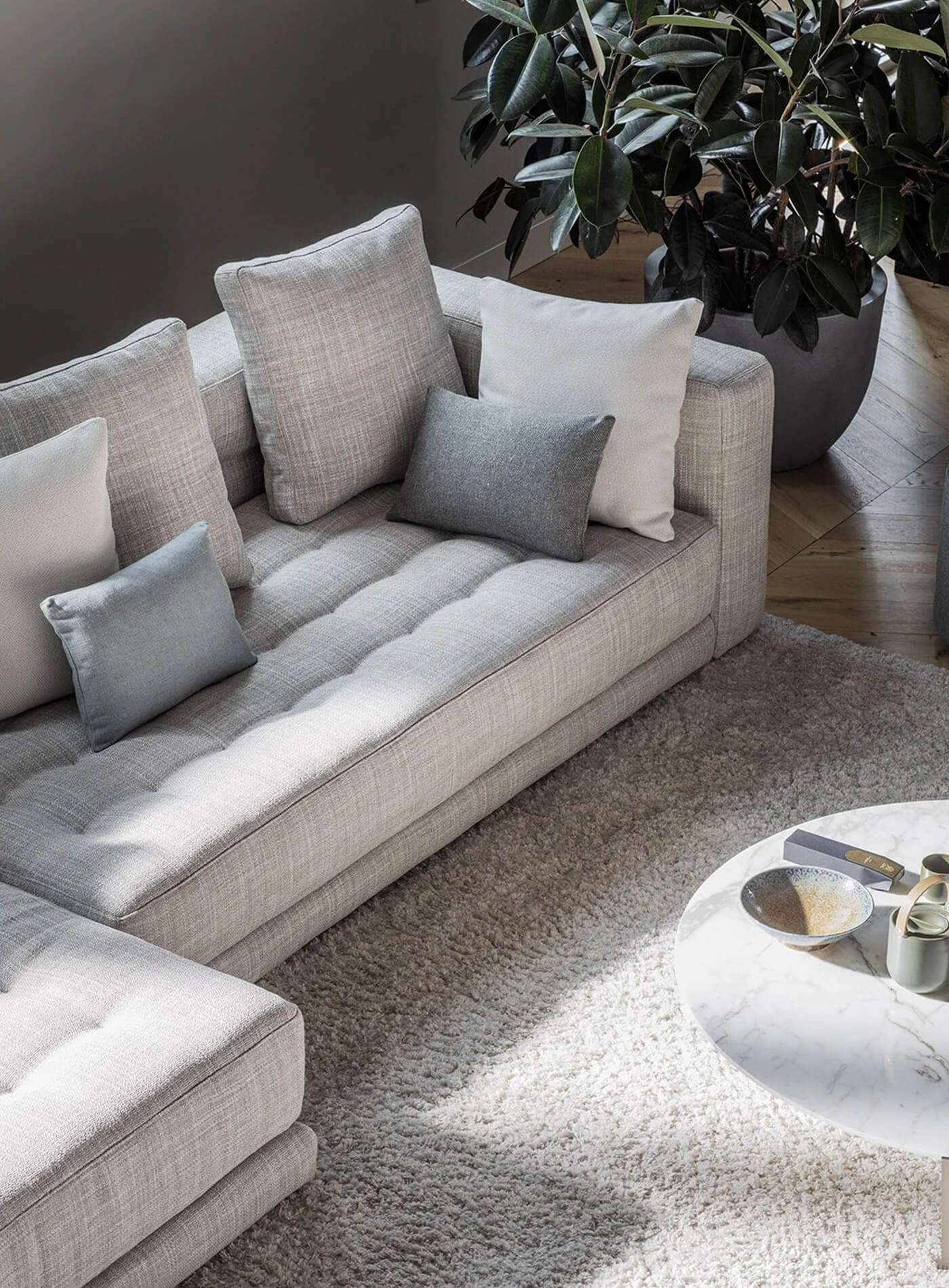 DOZE fabric sofa by Flou